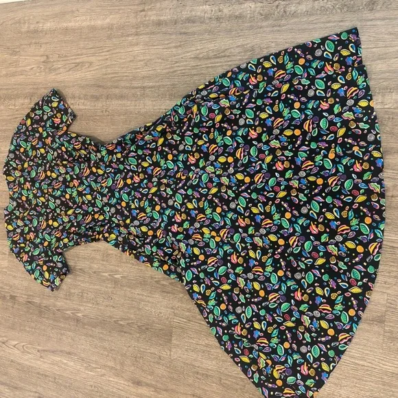 Vintage Liz Claiborne Dress Button Front Maxi Sundress Fit & Flare 90s Size 4 - Picture 8 of 10